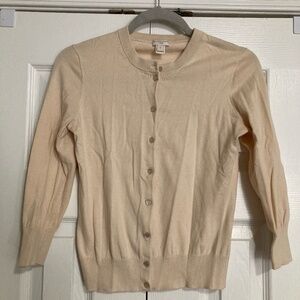 J. Crew | Ivory Clare Cardigan.